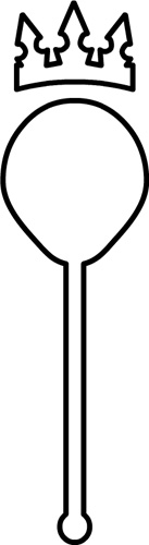 Pewterers guild device - a spoon with a crown